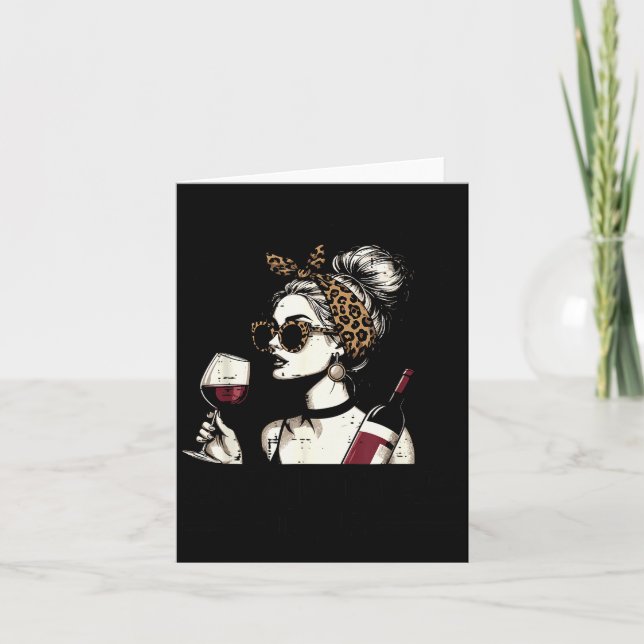 Proud Member Of We Do Not Care Club Funny Saying W Card (Front)