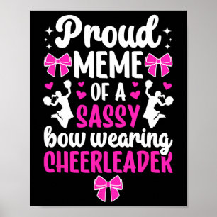 Proud Meme Of A Cheerleader Meme Grandma Cheer Mem Poster