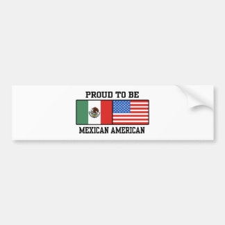 Proud Mexican American Bumper Sticker