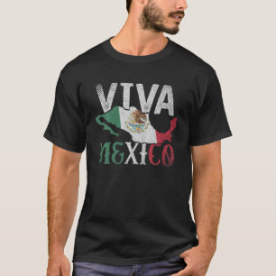 Proud Mexican Flag Hispanic Culture Viva Mexico T-Shirt