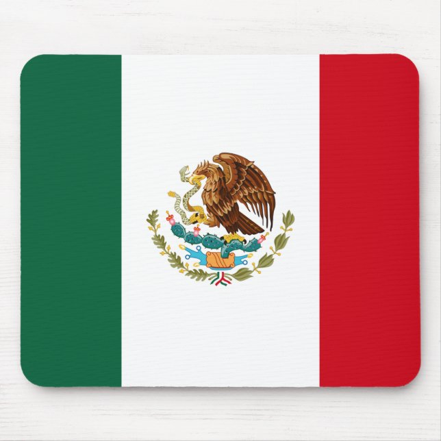 Proud Mexican Flag Mouse Mat (Front)