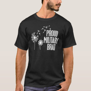 Proud Military Brat Military Child Month Purple Up T-Shirt