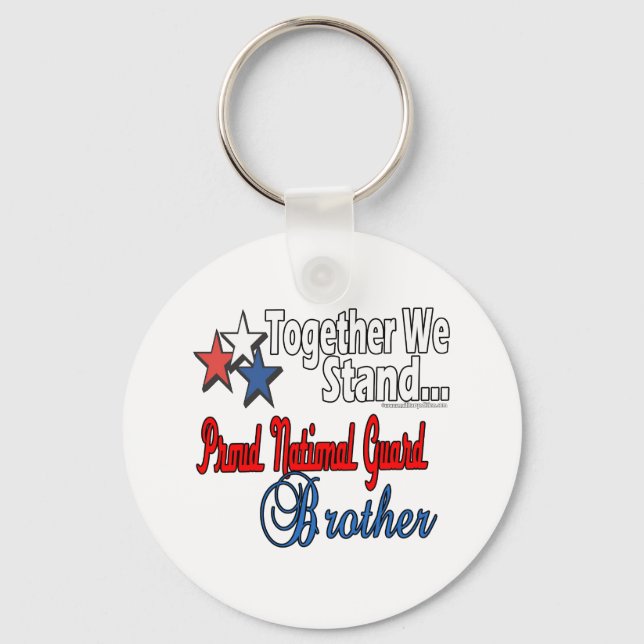 Proud Military Brother Key Ring (Front)