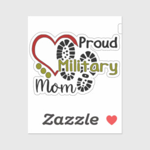 Proud Military Mum Sticker