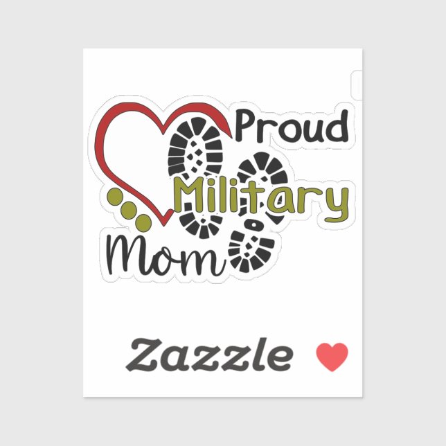 Proud Military Mum Sticker (Sheet)