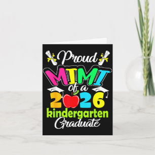 Proud mimi of 2026 graduate kindergarten card