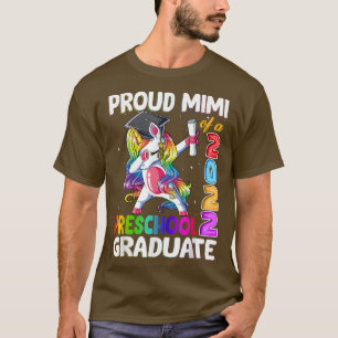 Proud Mimi Of A 2022 Preschool Graduate Unicorn T-Shirt