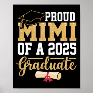 Proud Mimi Of A 2025 Graduate Senior Cl Of 2025 Gr Poster