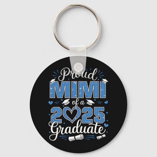 Proud Mimi Of A Cl Of 2025 Graduate 2025 Senior Mi Key Ring (Front)