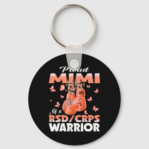 Proud Mimi Of A Rsd Crps Warrior Awareness Boxing Key Ring