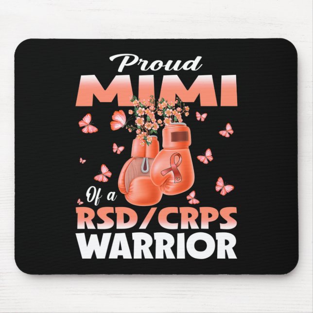 Proud Mimi Of A Rsd Crps Warrior Awareness Boxing  Mouse Mat (Front)