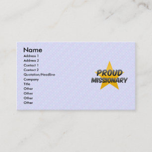 Proud Missionary Business Card