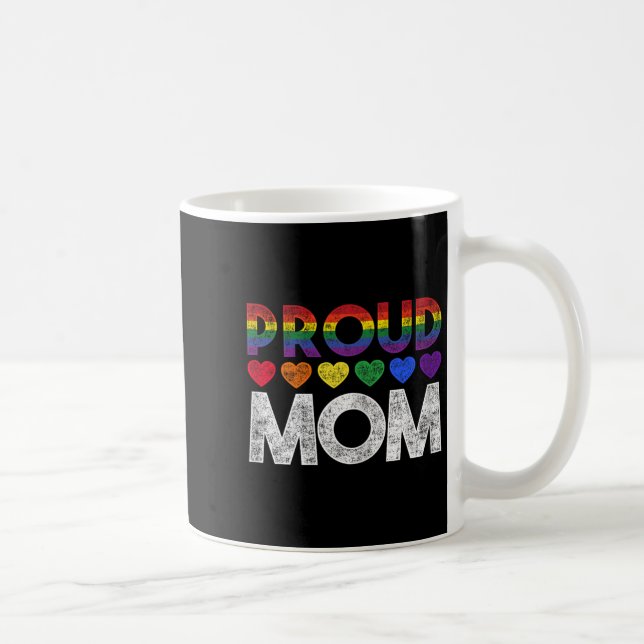 Proud Mom Lgbt  Coffee Mug (Right)