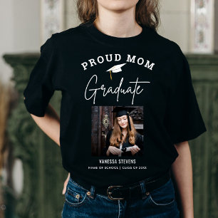 Proud Mom of a 2024 Graduate  Custom Photo  T-Shirt