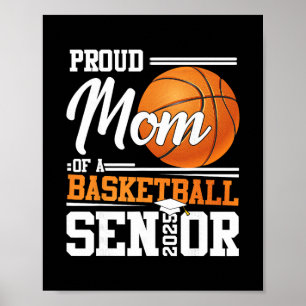 Proud Mom Of A 2025 Senior Graduate Sketll 1 Poster