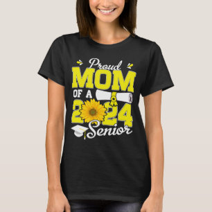 Proud Mom of a Class of 2024 Graduate  Sunflower S T-Shirt