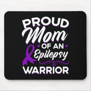 Proud Mom Of An Epilepsy Warrior Epilepsy Awarenes Mouse Mat