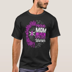Proud Mom Of An Epilepsy Warrior Epilepsy Awarenes T-Shirt