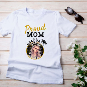 Proud Mom of Graduate Graduation Cap Photo T-Shirt