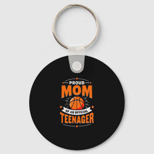 Proud Mom Of Official Teenager 13th Birthday Sketl Key Ring