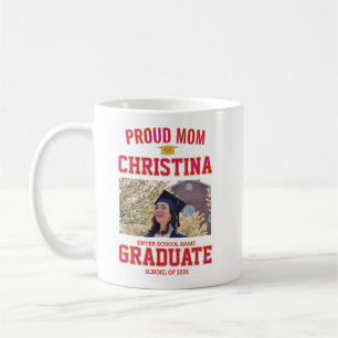 Proud mom parent of student of class of 2025 coffee mug