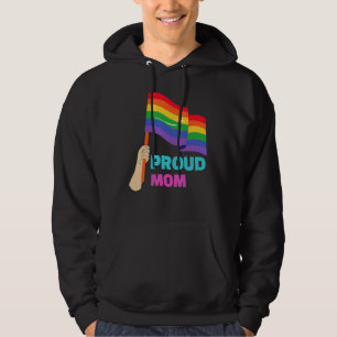 Proud Mom Rainbow Gay Support For LGBT Pride Month Hoodie