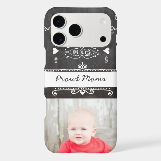 Proud Moma Chalkboard Typography Art (Back)