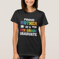 Proud Mother 5th grade Graduate word art 