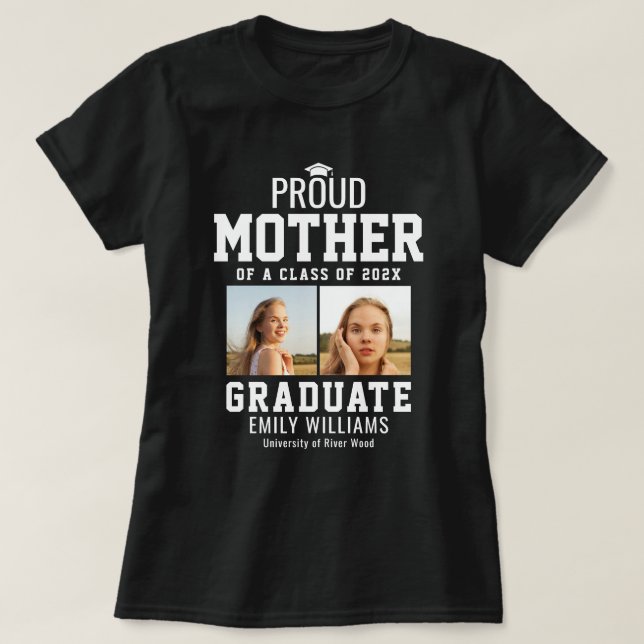 Proud Mother Class of 2026 Graduate Parent T-Shirt (Design Front)