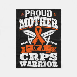 Proud Mother Of A Crps Warrior Rsd Awareness Ribbo Fleece Blanket
