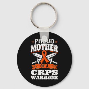 Proud Mother Of A Crps Warrior Rsd Awareness Ribbo Key Ring