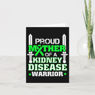 Proud Mother Of A Kidney Disease Warrior Ckd Aware Card