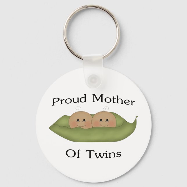Proud Mother Of Twins Key Ring (Front)