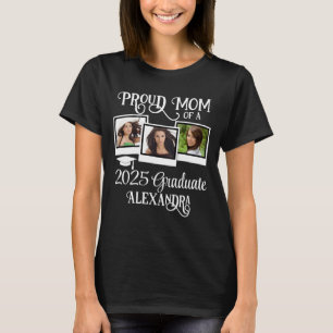 Proud Mum 2025 Graduate Mother Graduation Photo T-Shirt