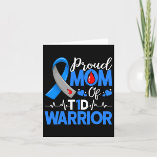 Proud Mum A Diabetes Warrior T1d Awareness Insulin Card
