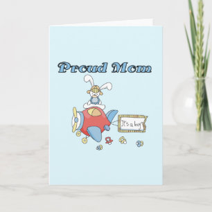 Proud Mum-Aeroplane It's a Boy tshirts and gifts Announcement
