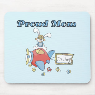 Proud Mum-Aeroplane It's a Boy tshirts and gifts Mouse Mat