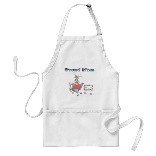 Proud Mum-Aeroplane It's a Boy tshirts and gifts Standard Apron (Front)
