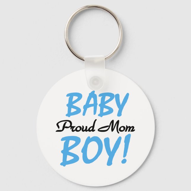 Proud Mum Baby Boy Tshirts and Gifts Key Ring (Front)