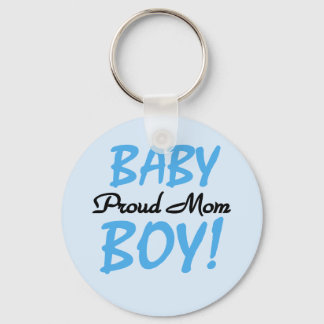 Proud Mum Baby Boy Tshirts and Gifts Key Ring