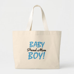 Proud Mum Baby Boy Tshirts and Gifts Large Tote Bag