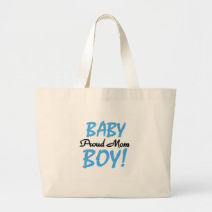Proud Mum Baby Boy Tshirts and Gifts Large Tote Bag