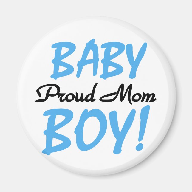 Proud Mum Baby Boy Tshirts and Gifts Magnet (Front)