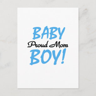 Proud Mum Baby Boy Tshirts and Gifts Postcard
