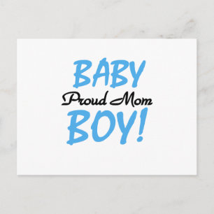 Proud Mum Baby Boy Tshirts and Gifts Postcard