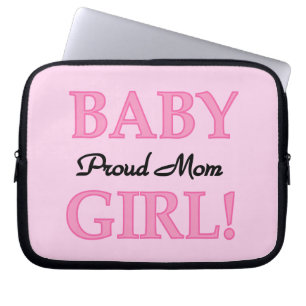 Proud Mum Baby Girl Gifts Laptop Sleeve