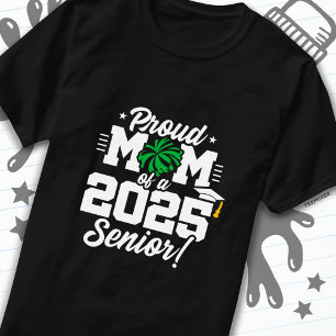 Proud Mum Cheerleader Class of 2025 Cheer Senior T-Shirt