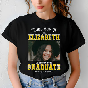 Proud Mum Class of 2025 Graduate Parent Custom T-Shirt