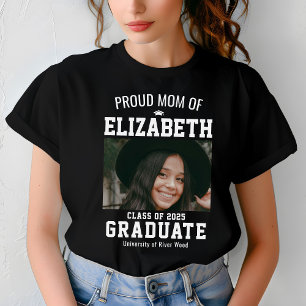 Proud Mum Class of 2025 Graduate Parent Custom T-Shirt