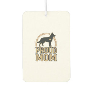 Proud Mum Dog Silhouette Vintage Vector Design_1 Car Air Freshener